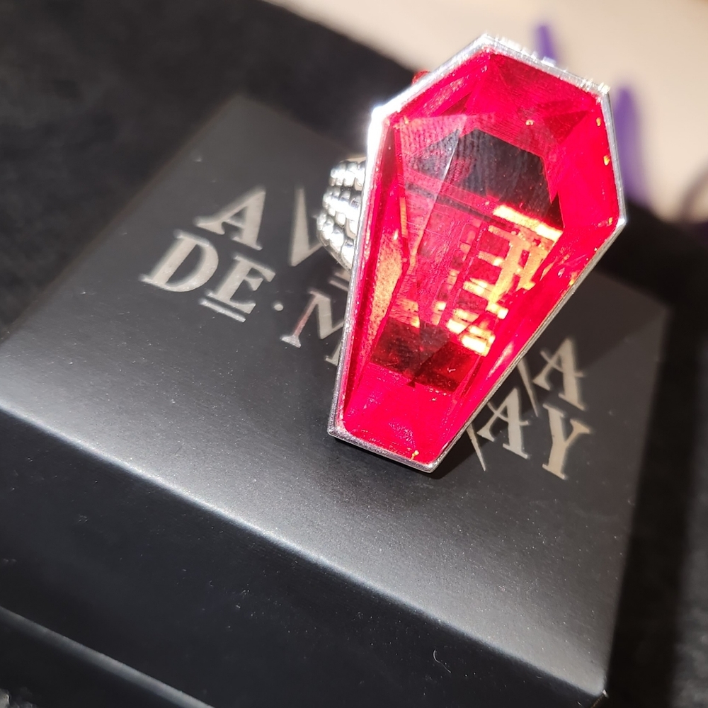 Vamp Coffin Ring View 3